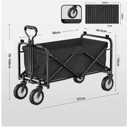 Style Loft Collection Foldable Outdoor and Indoor Push/Pull Handle Cart