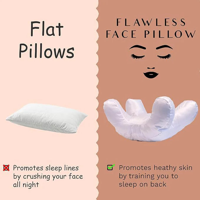 Style Loft Collection Anti-Aging Flawless Face Skincare Pillow