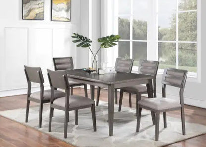 Style Loft Collection Elegant Brown and Grey Dining Side Chairs Set of 2