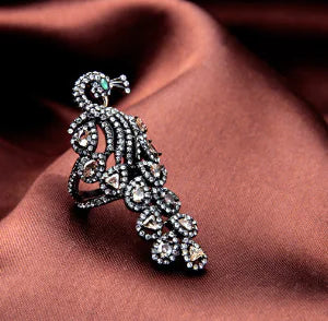 Style Loft Collection Elegant Diamond Peacock Ring