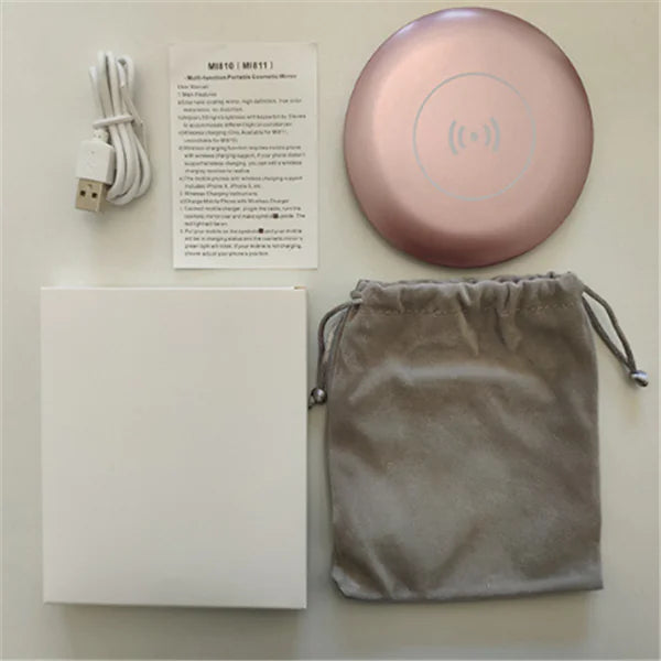 Style Loft Collection BeautyStyle LED Makeup Mirror and Wireless Charger