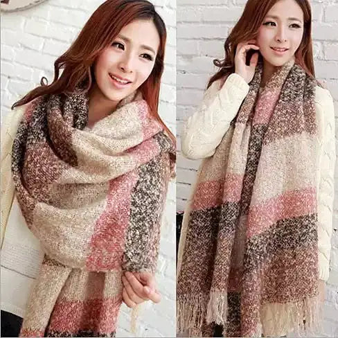 Style Loft Collection Wrap Me Softly Cotton Shawl With Fringe