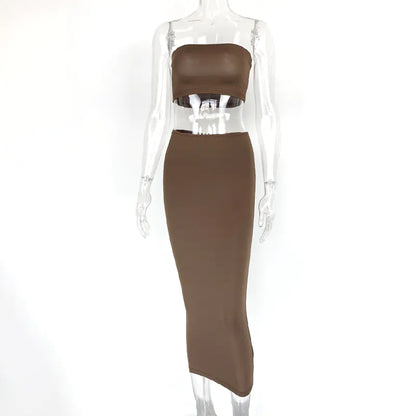 Style Loft Collection Signal Lookout Crop Top Two-Piece Set