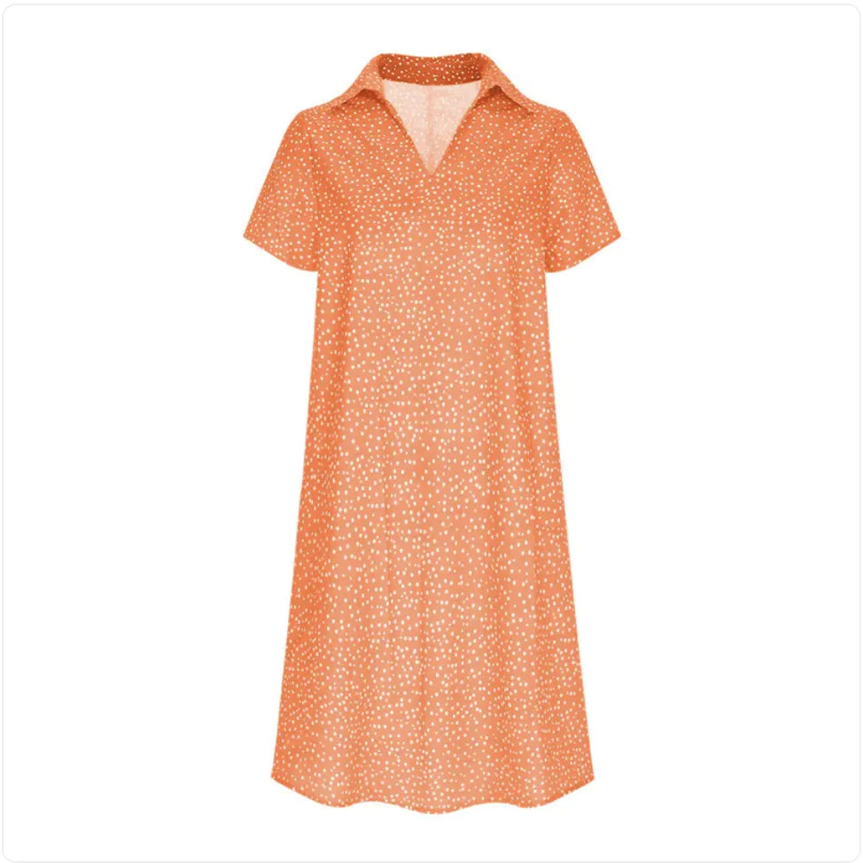 Style Loft Collection Elegant Short-Sleeve Summer Dress