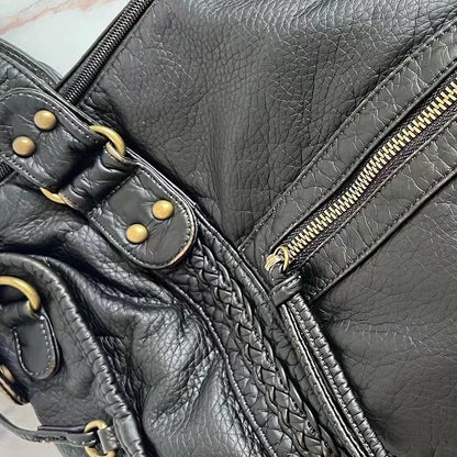 Style Loft Collection French Retro Biker Shoulder Bag