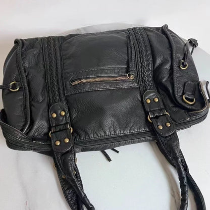 Style Loft Collection French Retro Biker Shoulder Bag