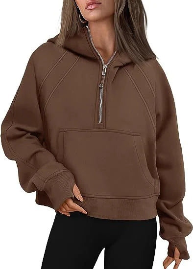 Style Loft Collection Half Zipper Hooded Sweatshirt