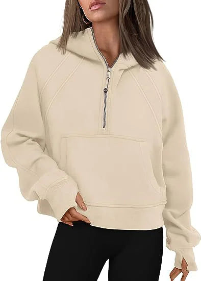 Style Loft Collection Half Zipper Hooded Sweatshirt