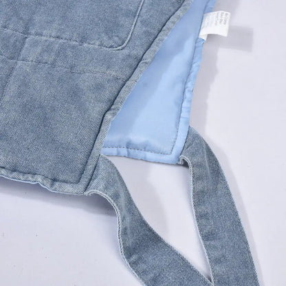 Style Loft Collection Hooded Denim Vest Jacket