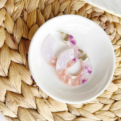 Style Loft Collection Lavender Rose Earrings