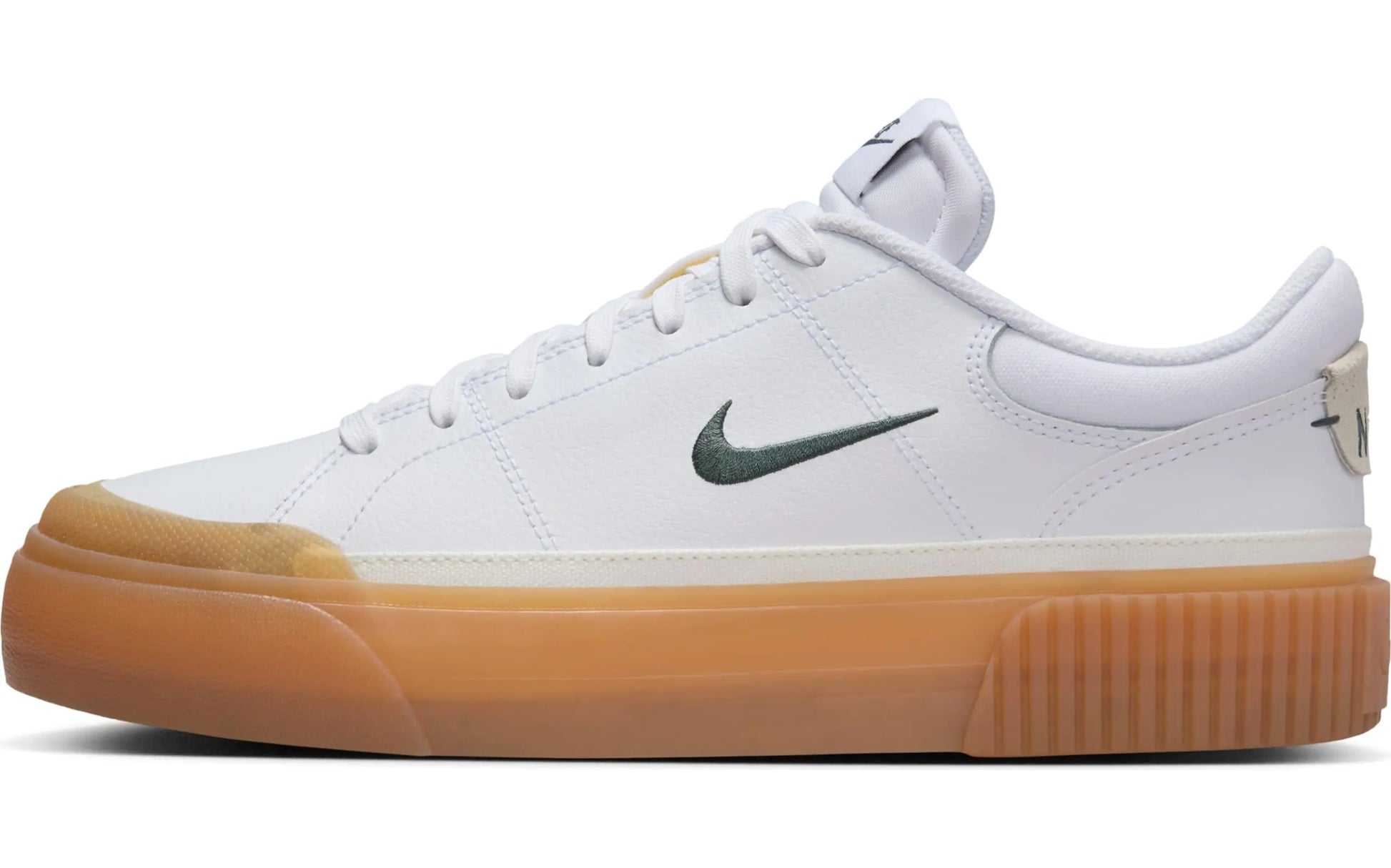 Style Loft Collection Nike Court Legacy Lift Womens Shoes, White & Gum