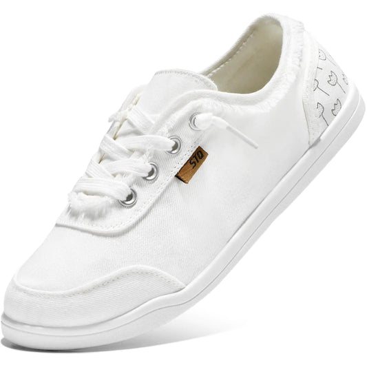 Style Loft Collection STQ Canvas Tennis Shoes, White