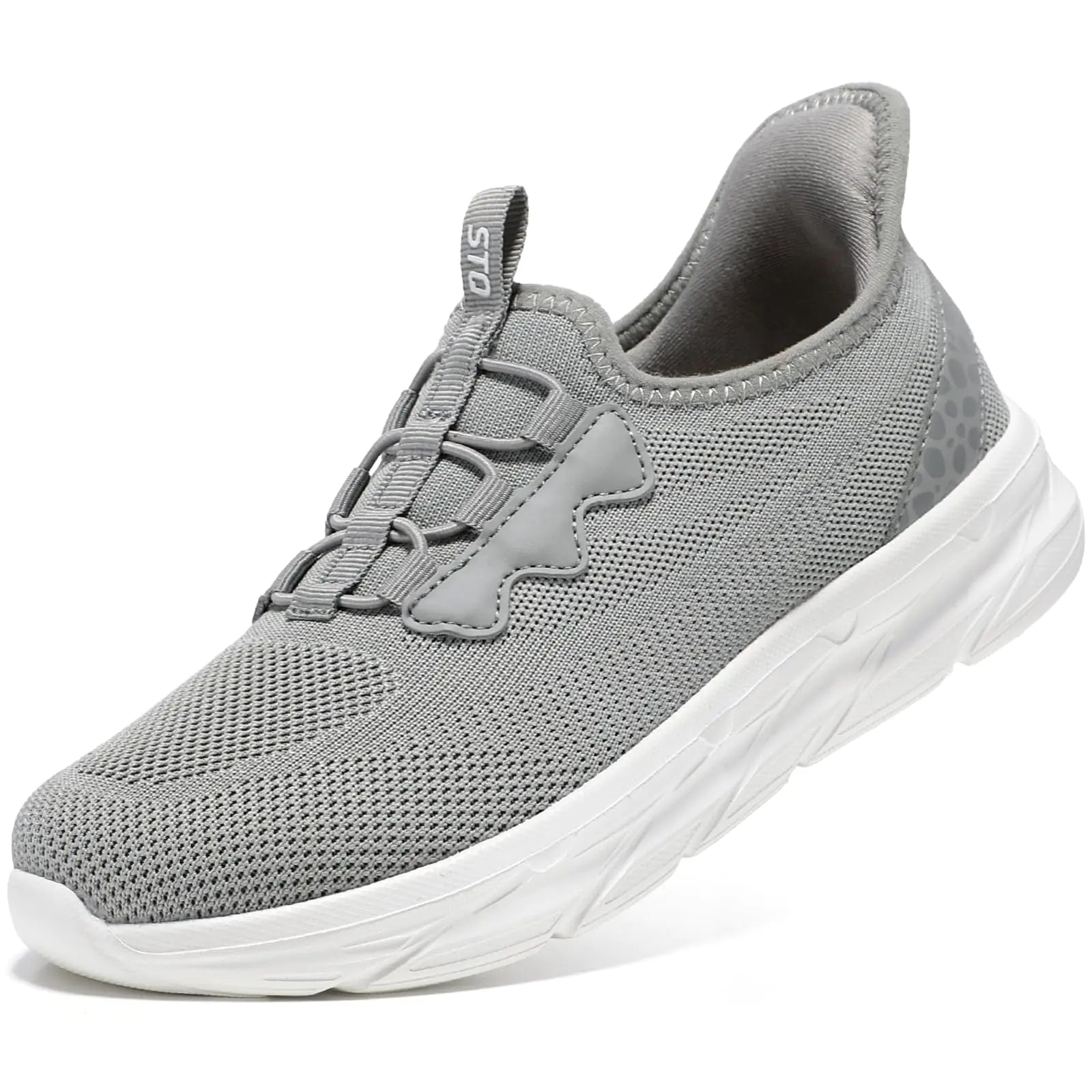 Style Loft Collection STQ Hand Free Slip on Women's Sneakers, Light Grey