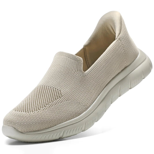 Style Loft Collection STQ Hands Free Women Slip Ons, Taupe