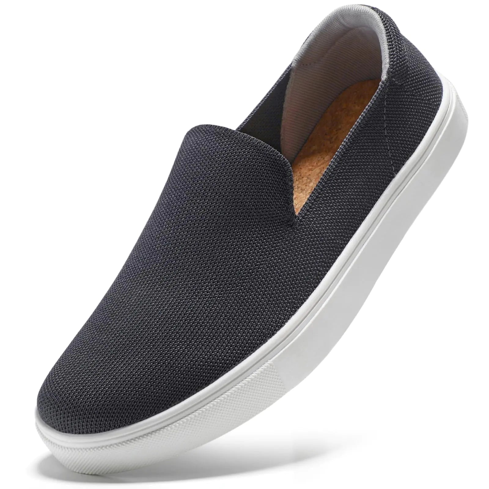 Style Loft Collection STQ Slip on Lightweight Women Shoes, Dark Grey