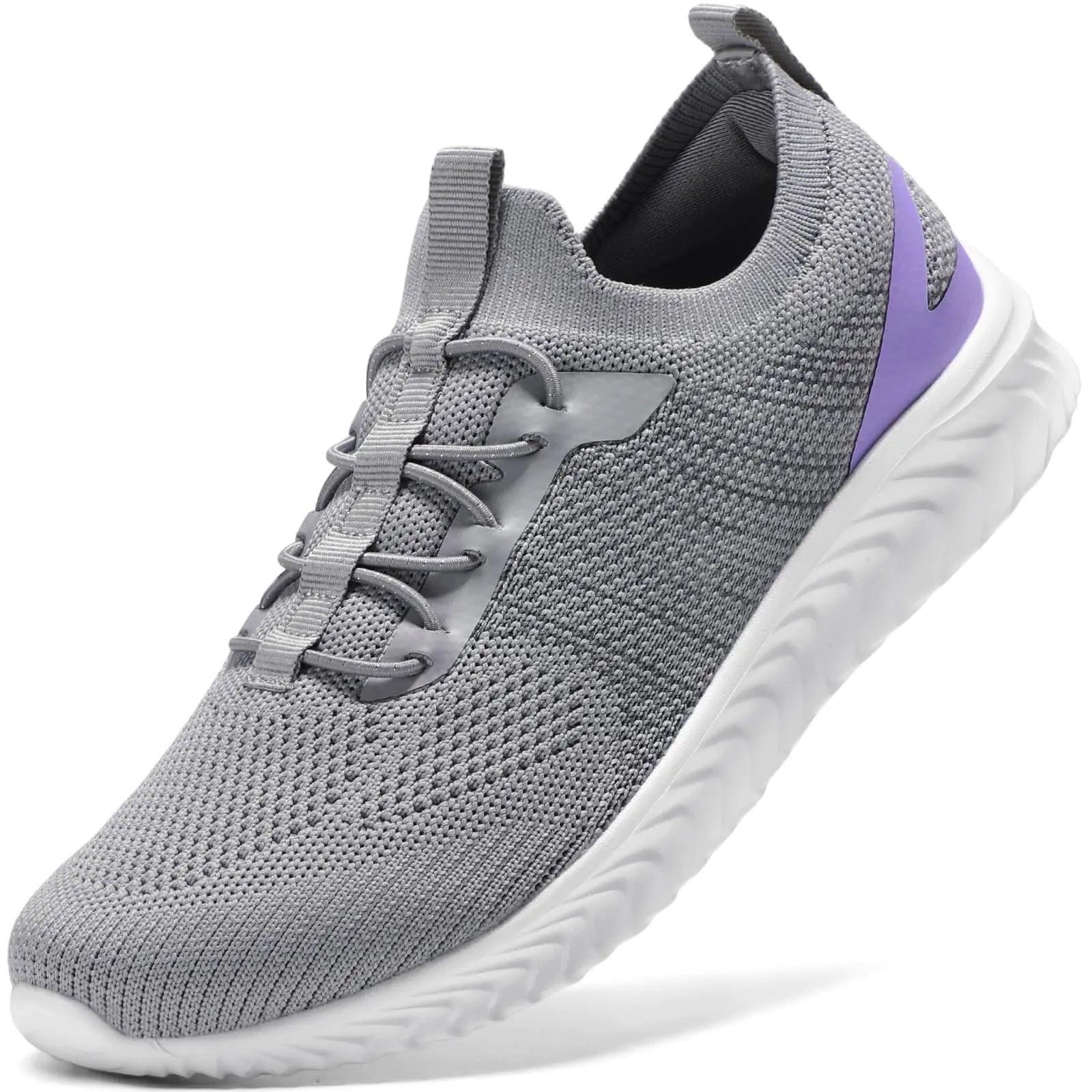 Style Loft Collection STQ Women Walking Shoes, Grey and Purple