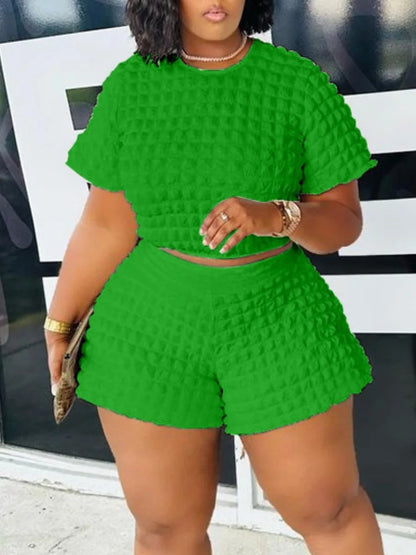 Style Loft Collection Waffle Knit Shorts Set