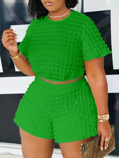 Style Loft Collection Waffle Knit Shorts Set