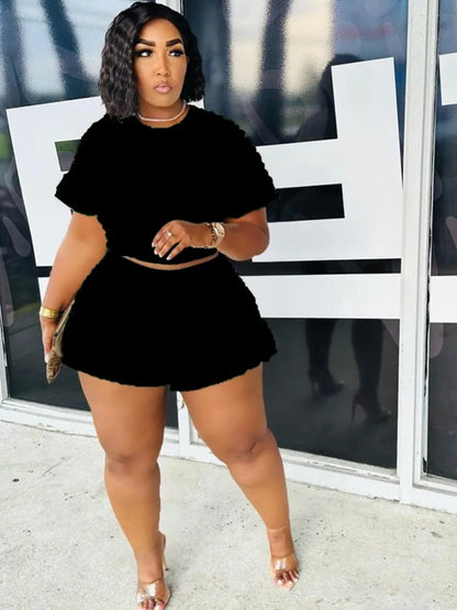 Style Loft Collection Waffle Knit Shorts Set