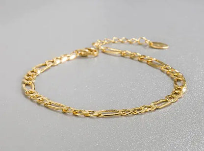 Style Loft Collection Stacks On Deck Elegant Genuine Gold and S925 Sterling Silver Bracelets