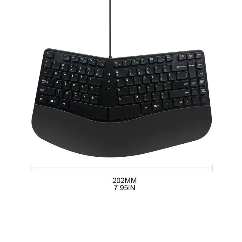 Style Loft Collection CyberStyle Charlette Q-Ergonomic Split Wired Keyboard