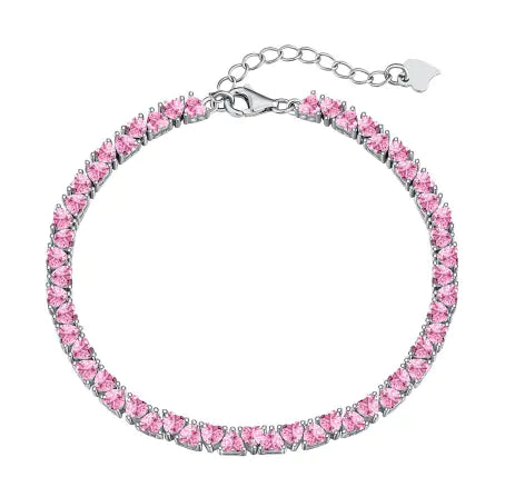 Style Loft Collection .925 Sterling Silver Zircon Bracelet