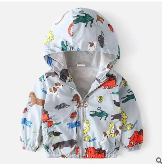 Style Loft Collection Everyday Is Funday Hooded Windbreaker Jacket