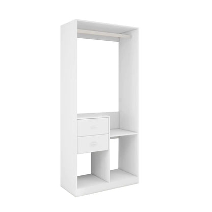 Style Loft Collection Stand Alone Closet Organizer with Drawers and Shelves