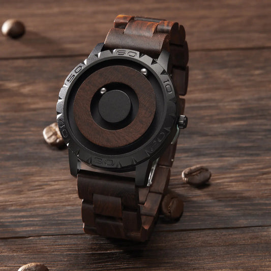 Style Loft Collection South African Red Sandalwood Magnetic Watch