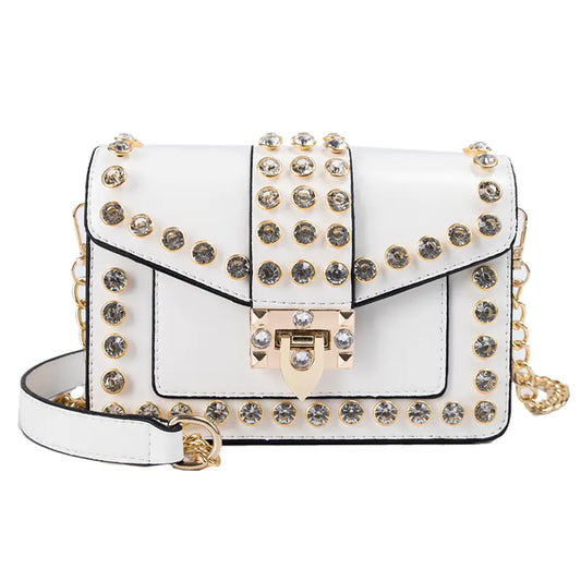 Style Loft Collection Zeeky Rhinestone Chain Shoulder Bag