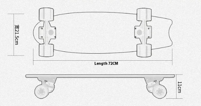 Style Loft Collection LoftLab Fishtail Skateboard