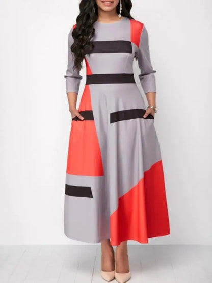 Style Loft Collection Plus Size Patras Geometric Print Dress