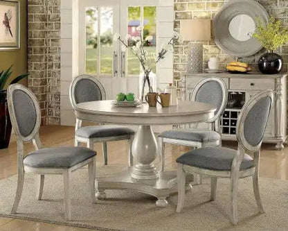 Style Loft Collection Antique White and Grey Side Chairs Set Of 2