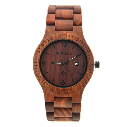 Style Loft Collection Sandalwood Wooden Timepiece