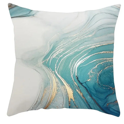 Style Loft Collection Turquoise Abstract Art Pillowcase