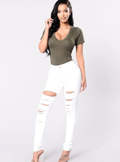 Style Loft Collection Nova Fashioned Ripped Denim Jeans