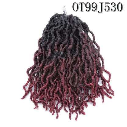 Style Loft Collection Colored 12-Inch Wavy Dreadlock Hair Extensions