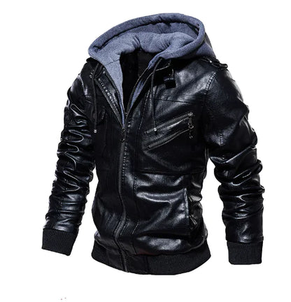 Style Loft Collection Needles Highway Washed Vegan Leather Bikers Jacket