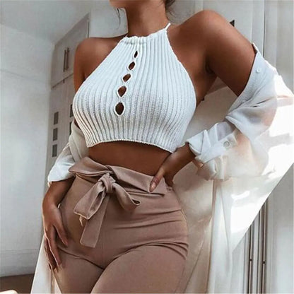 Style Loft Collection Peekaboo Sleeveless Crop Top