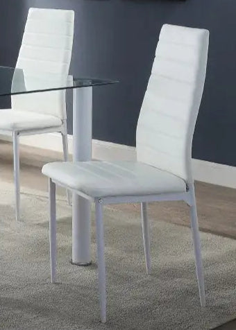 Style Loft Collection Contemporary Black Metal Dining Chairs 2pc Set