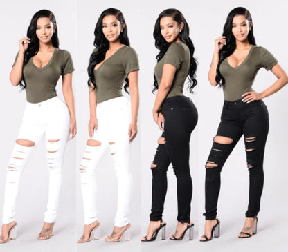 Style Loft Collection Nova Fashioned Ripped Denim Jeans