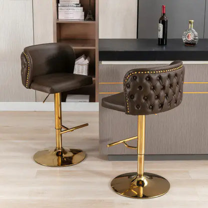 Style Loft Collection Modern Swivel Height Adjustable Barstools