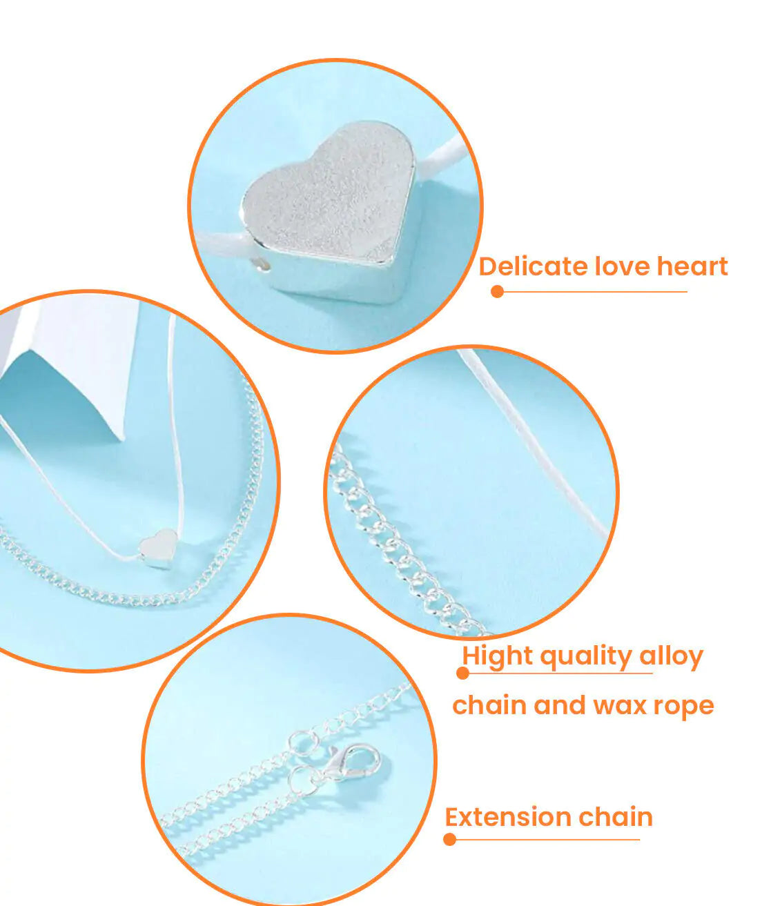 Style Loft Collection Love Heart Ankle Bracelet