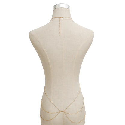 Style Loft Collection Black Crystal Body Necklace