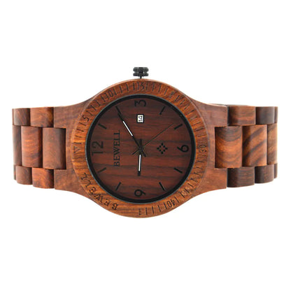 Style Loft Collection Sandalwood Wooden Timepiece