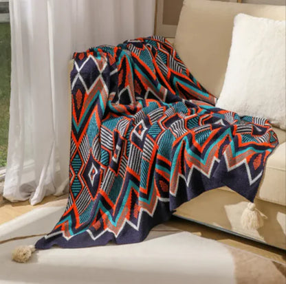 Style Loft Collection Native Geometric Sofa Cover Blanket