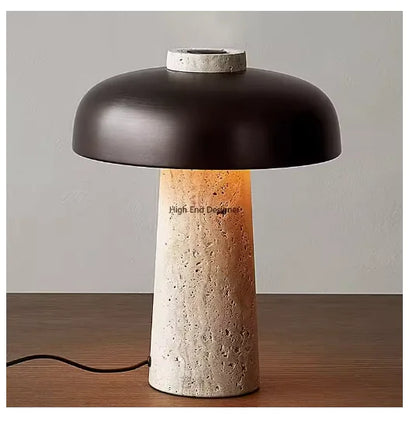 Style Loft Collection Whisper Glow Cave Stone Bedside Lamp