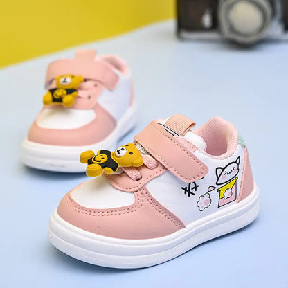 Style Loft Collection Bubblegum Bear Leather Sneakers