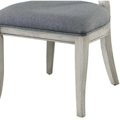 Style Loft Collection Antique White and Grey Side Chairs Set Of 2