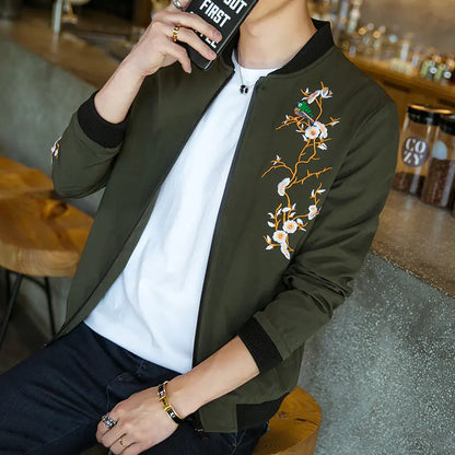 Style Loft Collection Lotus Blossom Lightweight Embroidered Jacket